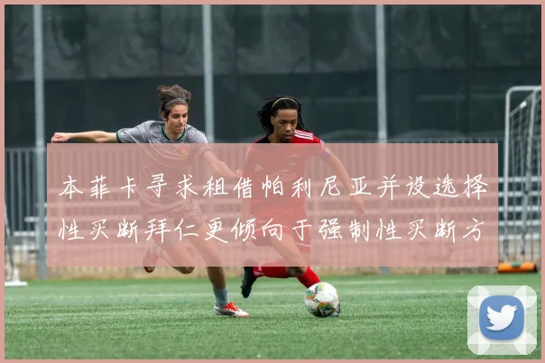 本菲卡寻求租借帕利尼亚并设选择性买断拜仁更倾向于强制性买断方案